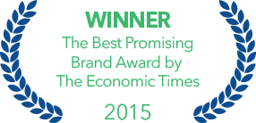 Winner for best promising brand award by Economic times